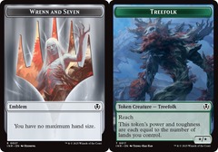 Emblem - Wrenn and Seven (27) // Treefolk (17) Token - Foil